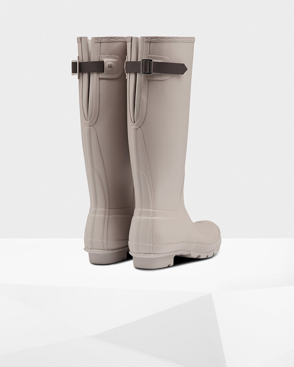 Galochas Altas Hunter Feminina Cinzentas - Original Back Adjustable - 37MFHJQXK